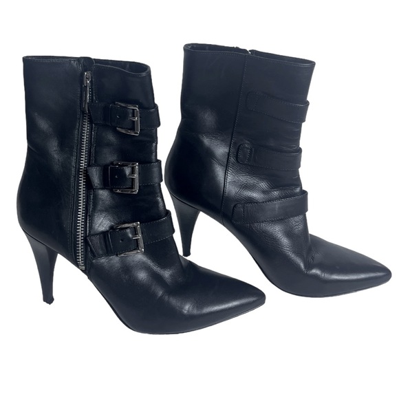 🌻Michael Kors Lori Buckle Boots Black - Picture 2 of 7